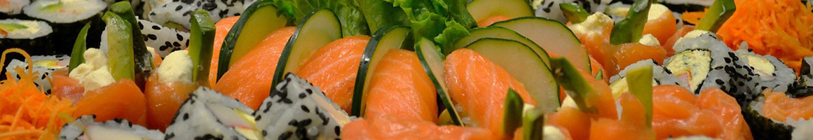 Eating Japanese Seafood Sushi at Wasabi Japanese Steakhouse & Sushi Bar restaurant in Lynchburg, VA.